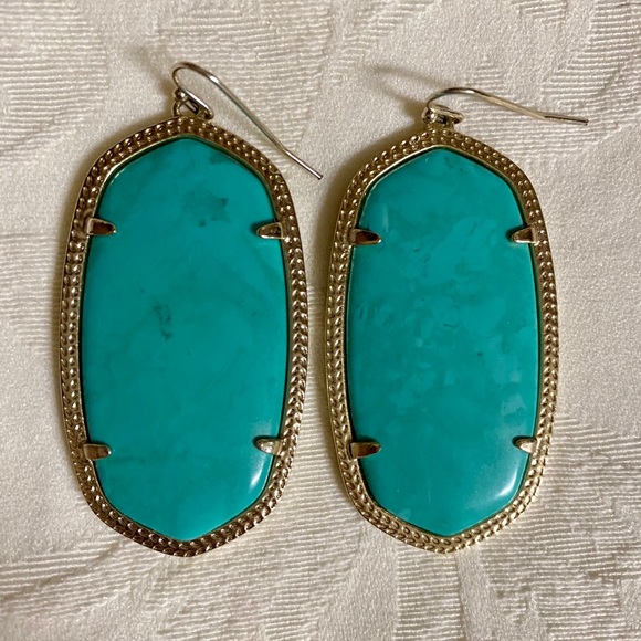 Kendra Scott Turquoise Danielle Earrings - Picture 4 of 5